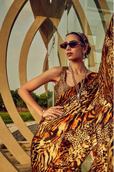 Satin Crepe Saree
